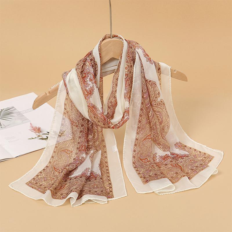 

Мода Женский Шифон Градиентный Шарф Шаль Роскошный Элегантный Леди Универсальный Защита от Солнца Украсить Шарфы Головной Платок One size