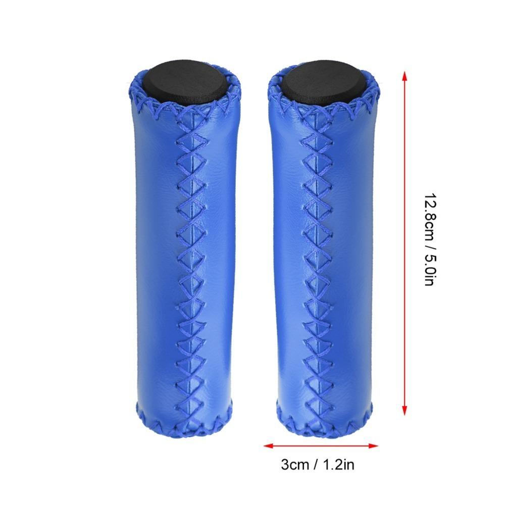 1 Pair Synthetic Leather Bike Handlebar Grips for Mountain Bike,Road Bike