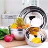 5-piece Stainless Steel Mixing Bowl Set with Lids Non-slip for Beating Eggs Kneading Dough Baking Mixing Salad Preparation