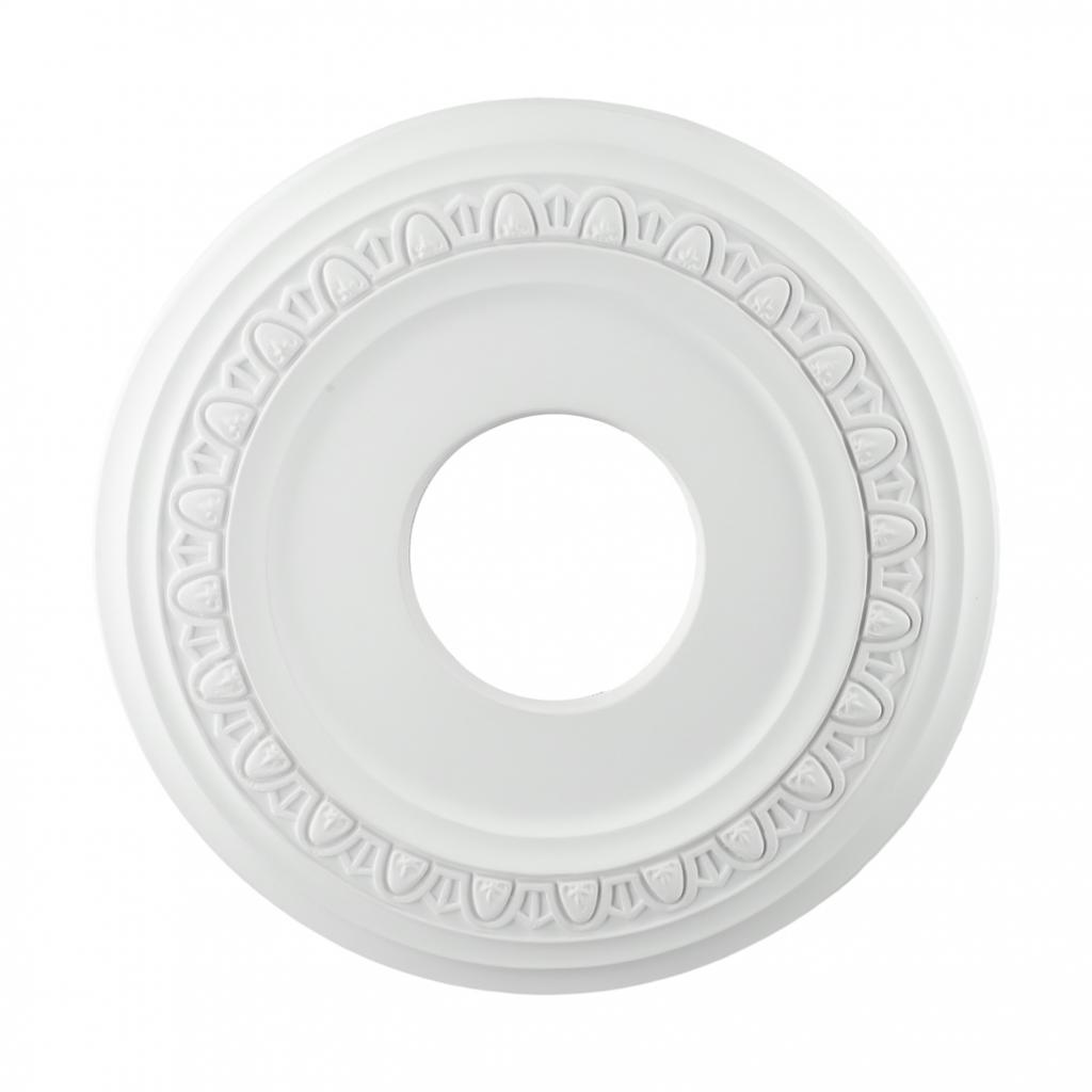 Sophisticated White PU Decorative Ceiling Medallion for Interior Design