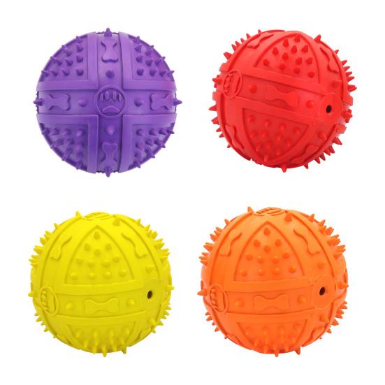 Dog Squeaky Toy Comfortable High Toughness Wear Resistant Small Medium Large Dog Interactive Ball Pet Training
