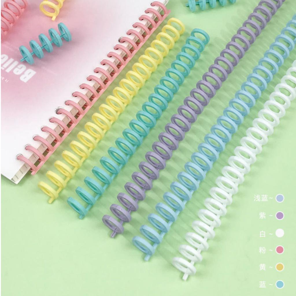 12mm Binding Coil Rings 2pc Spiral Wire Binding Refill for 30 Hole Notebooks and Planners Suitable for Custom Cutting and Replacement