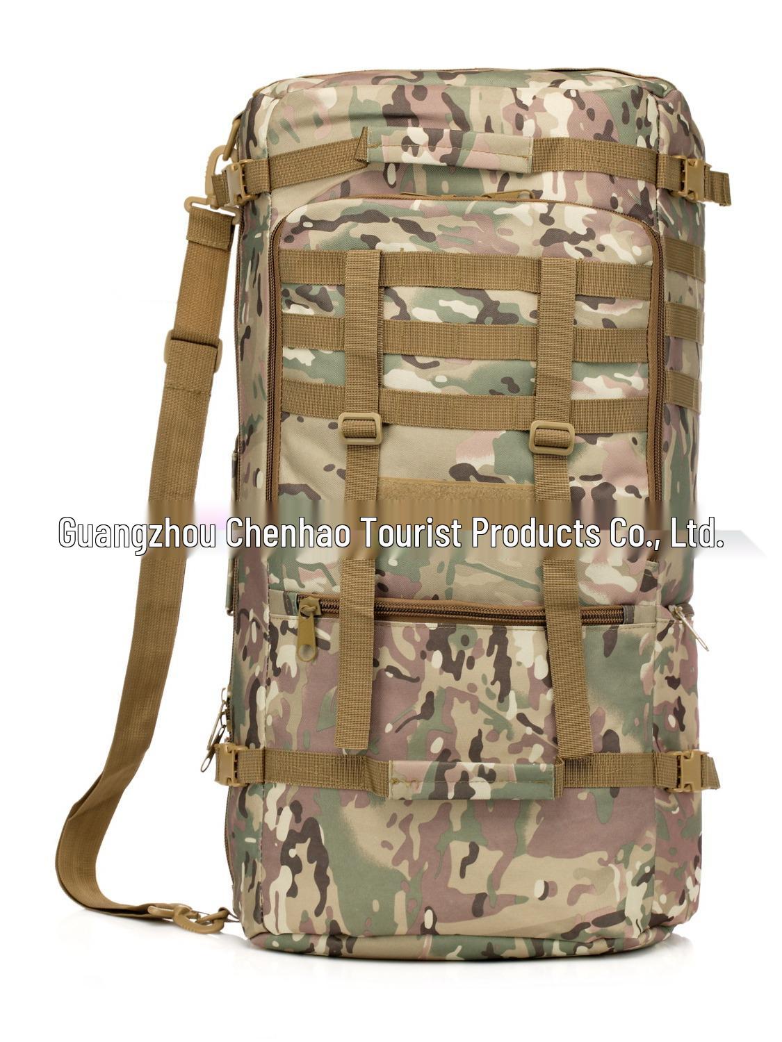 

Chenhao 60L Tactical Outdoor Travel Backpack - Multifunctional Climbing and Military Bag for Men Green