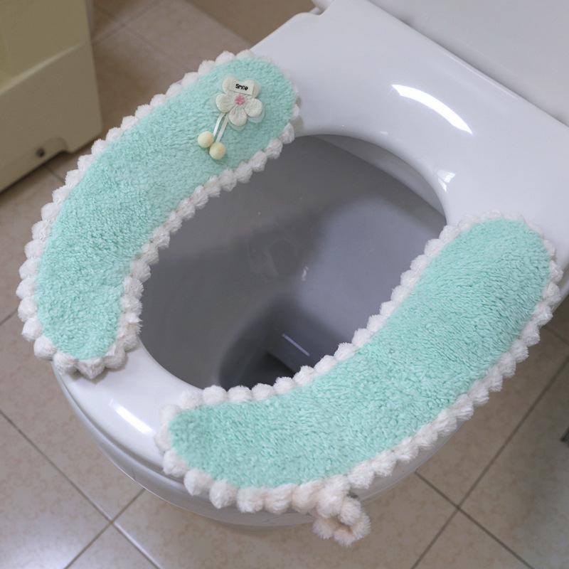 

Universal Plush Thick Smart Toilet Seat Cover & Adhesive Cushion Mat циан/зелёный