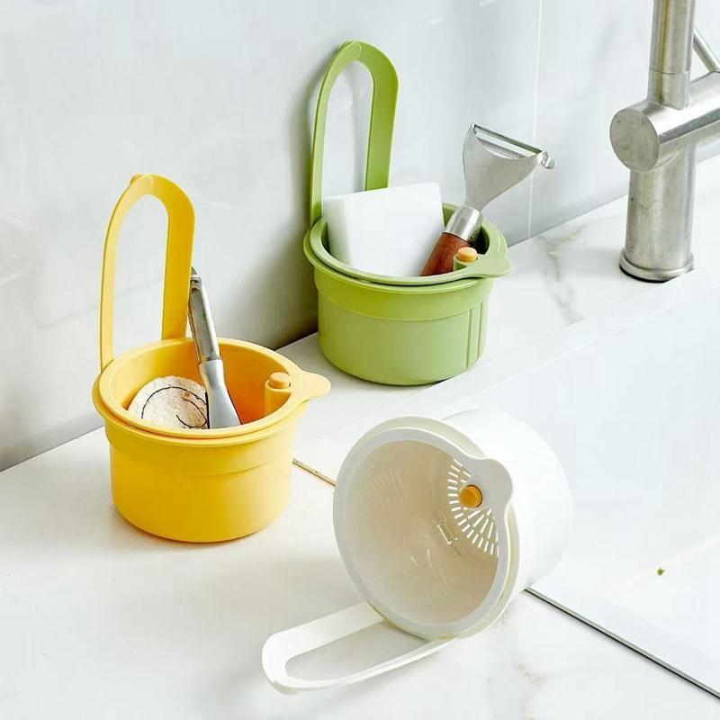 Sink Hanging Strainer Basket Adjustable Sink Filter Strainer Drain Basket Kitchen Accessories Organizer Quickly Drain Baskets