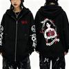 My Chemical Romance Three Cheers for Sweet Revenge So Long and Goodnight Merch Zipper Hoodie Men Vintage Emo Rock Zip Up Jacket