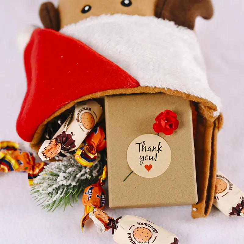 Calza di Natale Sacchi di Babbo Natale Regalo Decorazioni Natalizie per la Casa Sacchetto Caramelle Ornamento da Appendere all'Albero di Natale Capodanno 2023