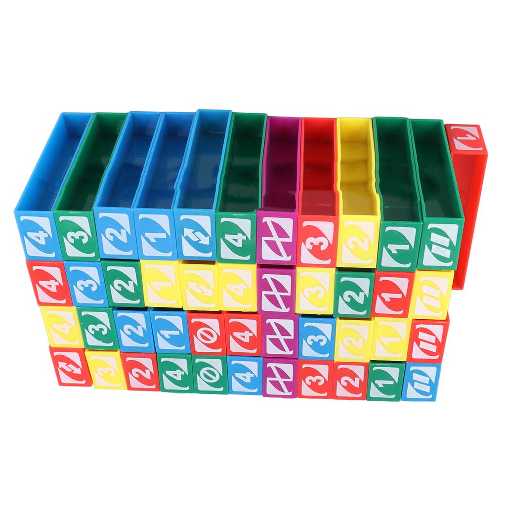 45 szt. Klocki do układania Plastikowe Solidne Stabilne Wielokolorowe Klocki Gra Budowlana dla Dzieci