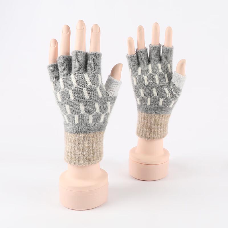 

Женские теплые вязаные перчатки без пальцев REACH STAR One Size