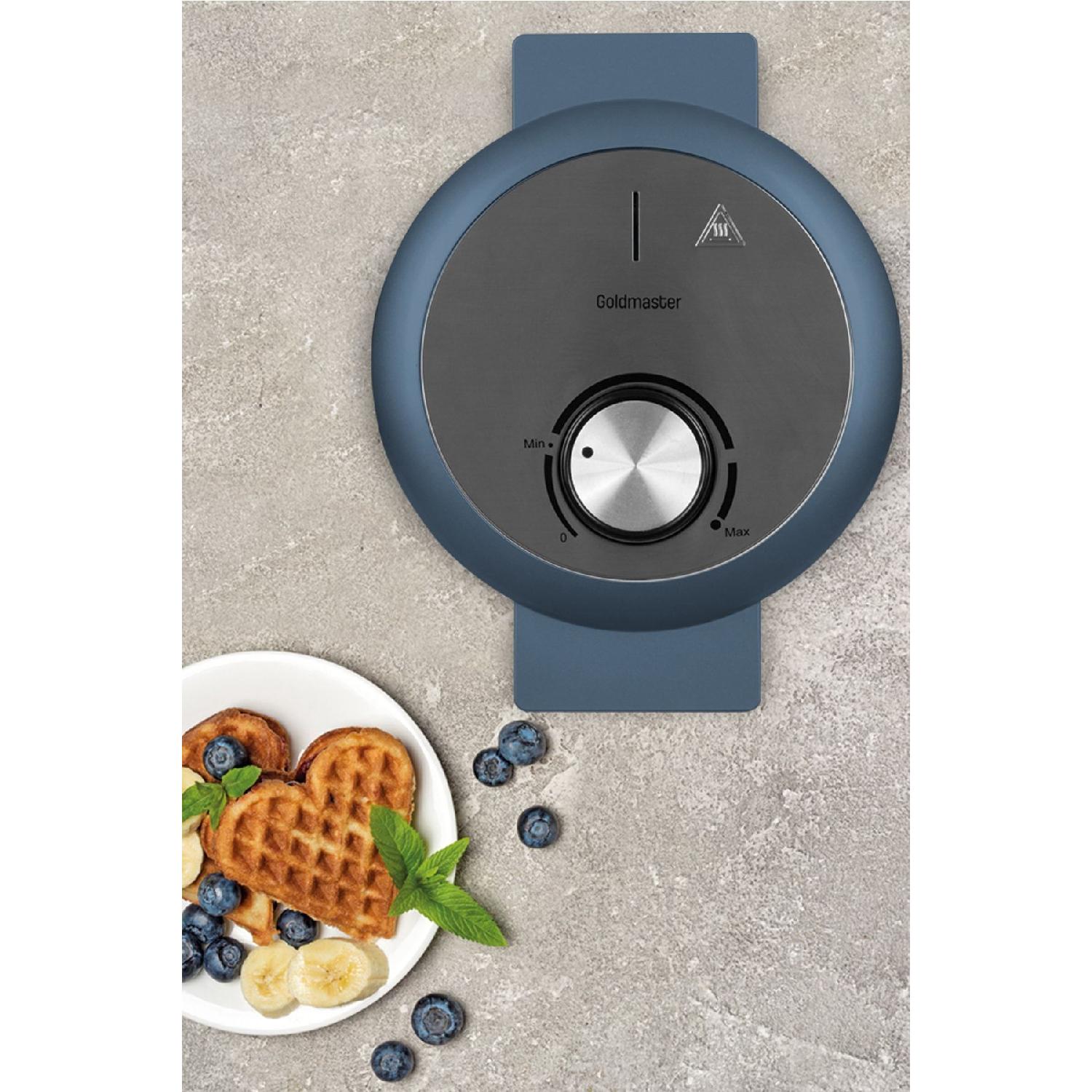 

Bonbon 1000 W Deep Plate Heat Protected Waffle Maker Aegean Blue синій