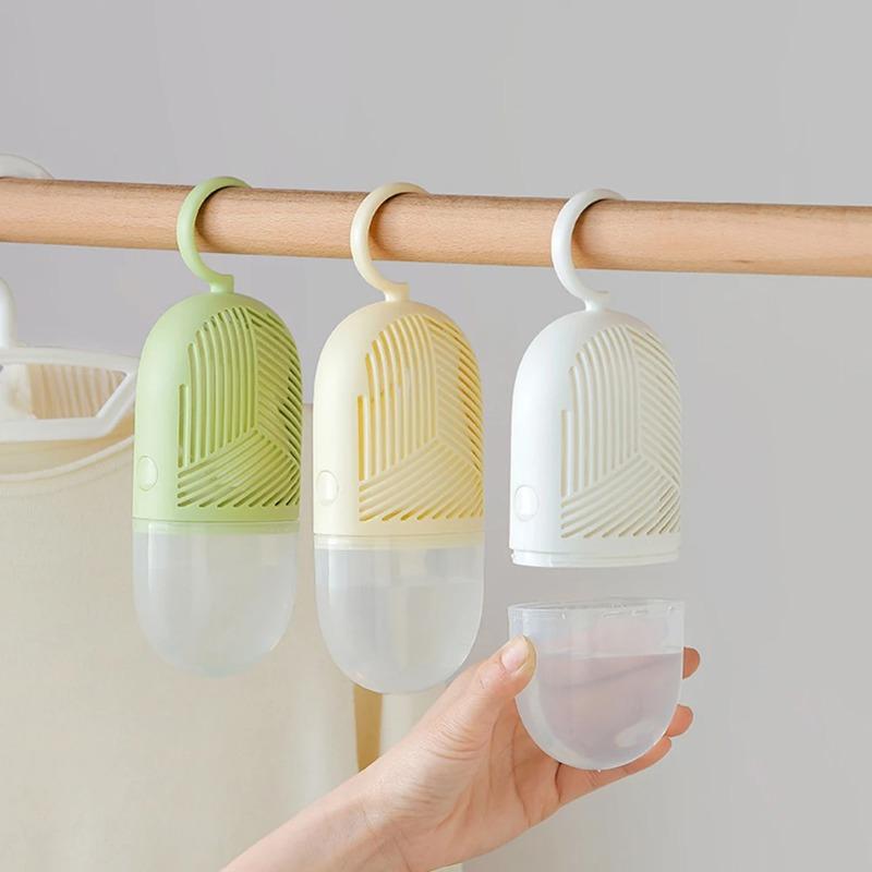 Kleider-Entfeuchtungsbox, wiederverwendbar, zum Aufhängen, Anti-Schimmel-Luftentfeuchter, mit Wassersammler und Haken für Kleiderschrank, Schrank