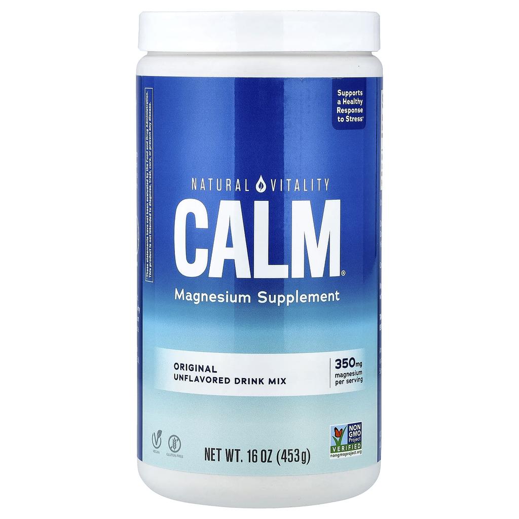 Calm®, Magnesium Supplement Drink Mix, Original Unflavored, 453G (16Oz)