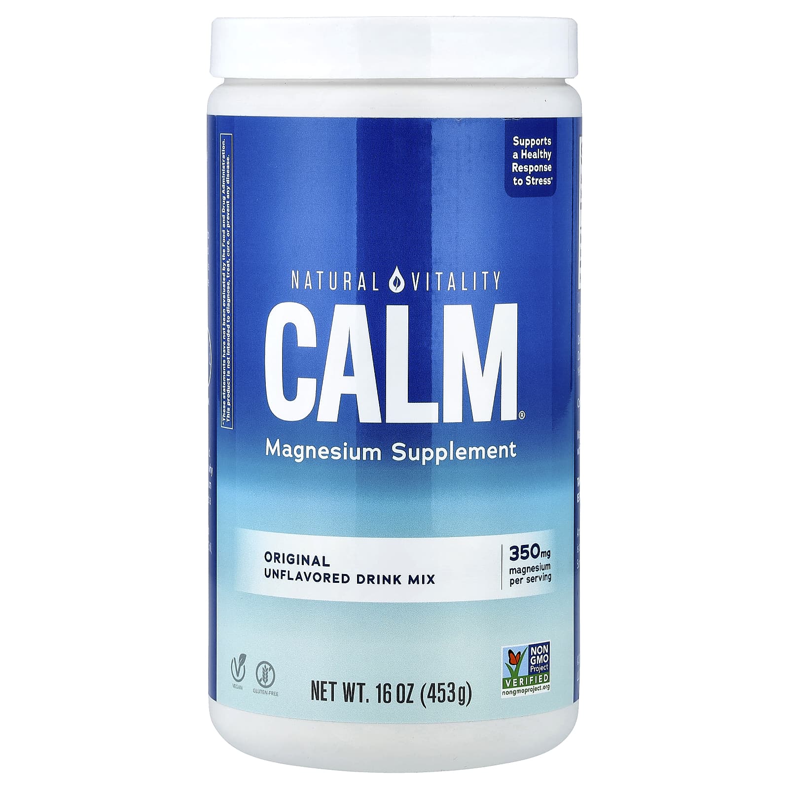 

Calm, Magnesium Supplement Drink Mix, Original Unflavored, 453G (16Oz)