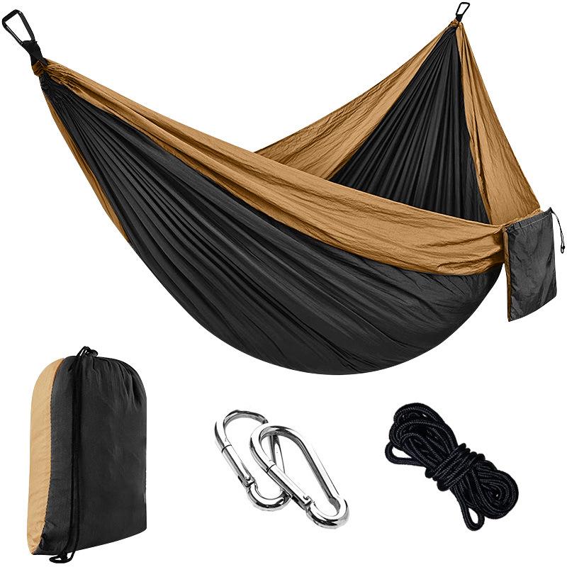 Portable Nylon Parachute Camping Hammock Swing Chair (Single/Double)