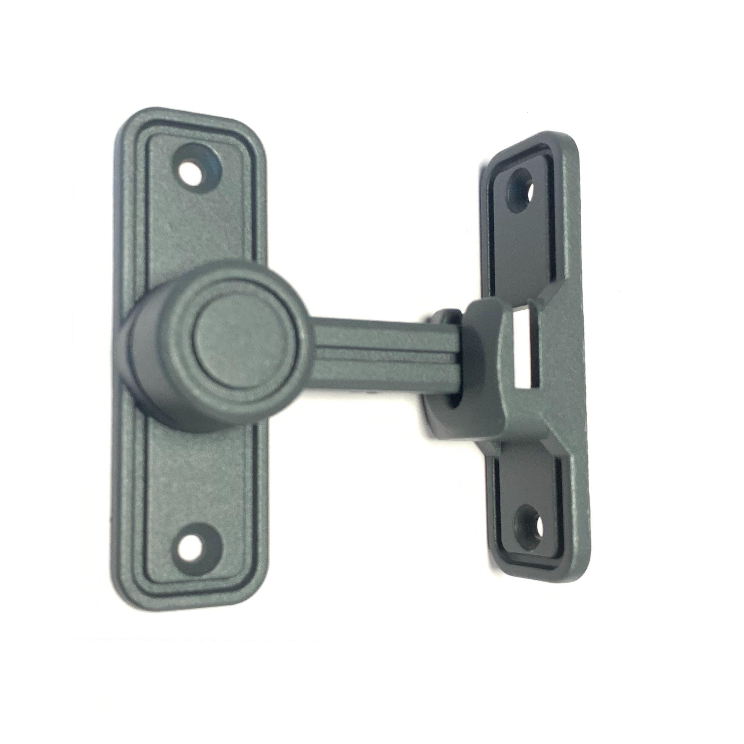 

90° Barn Door Lock Heavy Duty Sliding Barn Door Latch Lock Bolt 90 Degree Flip Gate Latch Wine Cabinet Closet Right Angle Lock сірий колір