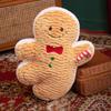 Cartoon Biscuit Man Pillow for Festive Couch Setup