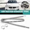 Air Exhaust Pipe Heater Pipe Heater Parking Air Heater Exhaust Pipe Diesel Gas Vent Hose Stainless Steel 2.5cm/1in Inner With Camps (Length: 2M)