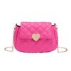 Women's Bag New Versatile Chain Crossbody Mini Bag Light Luxury Saddle Embroidered Rhombus Small Square Bag