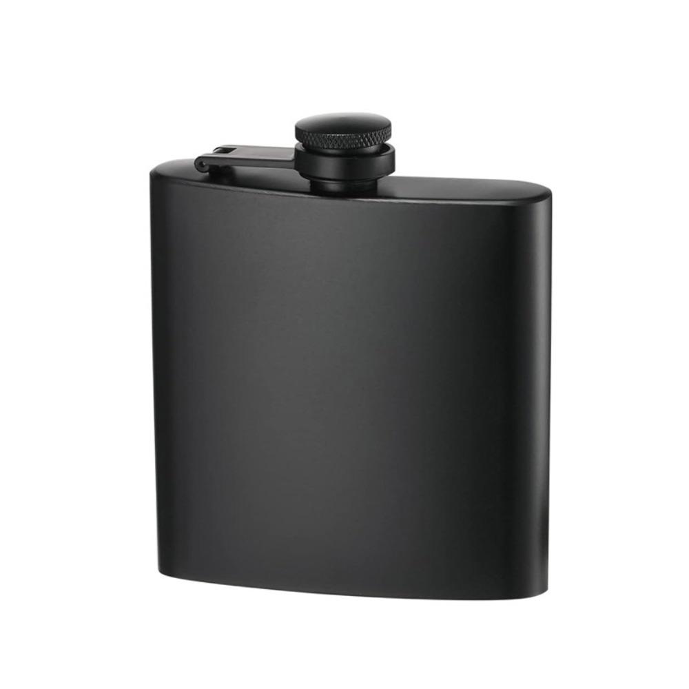 6/8/12 Oz Hip Flask Flat Liquor Flask Drinkware Black Pocket Flagon  Bar