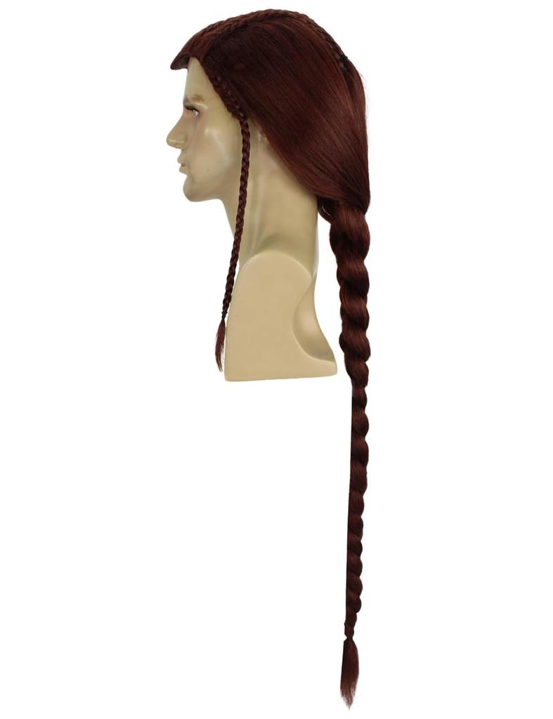 Wigs2you H-5655 HPO Adult Male Humanoid Warrior Braided Dark Auburn Wig