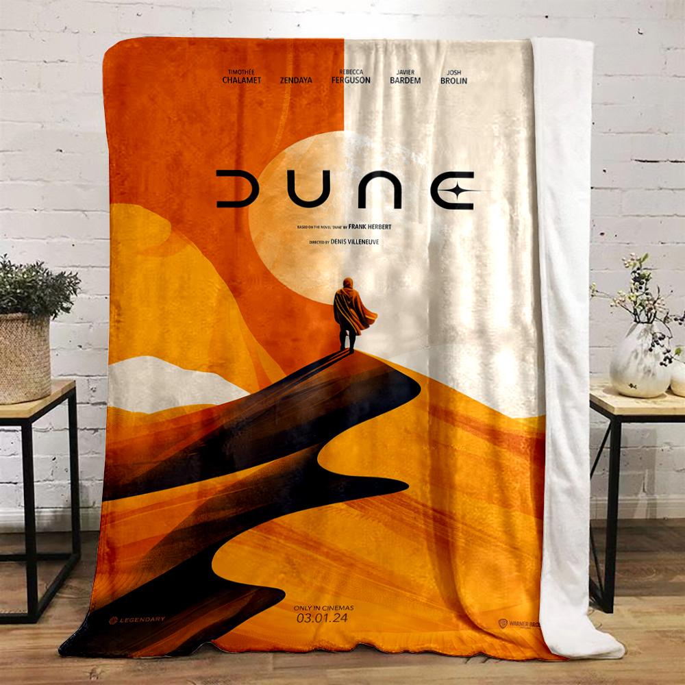 "Dune-Themed Scenic Desert Artwork Warm blanket Flannel blanket for bedroom, living room, sofa, and nap sofas"