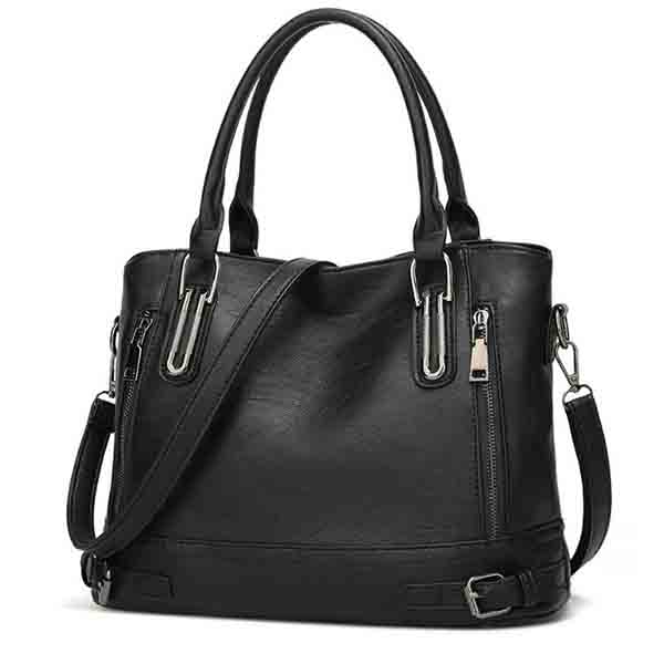 

Женская сумка Фирменная дизайнерская сумка через плечо Женские кожаные сумки Повседневные сумки с рисунком личи чёрный