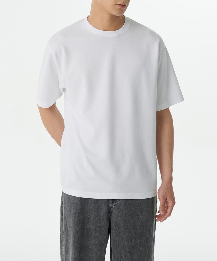 Musinsa Standard Optimal Relaxed Crew Neck T-Shirt [White]