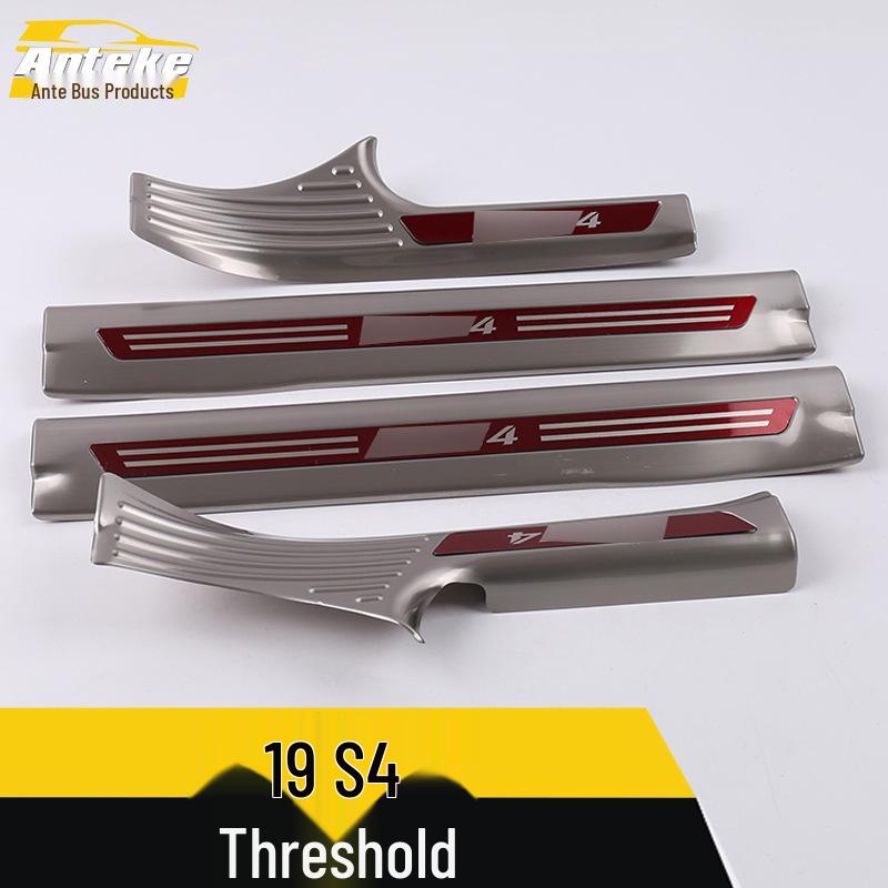19 S4 Door Sill Strips - Bumper, Trunk Pedal Trim & Welcome Patch Accessories