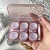 3 Stück/Box Kontaktlinsenbehälter Augen-Kontaktlinsenbox Damen Reise-Kontaktlinsenbehälter Einweichbehälter Linsenbox für Beauty-Pupille