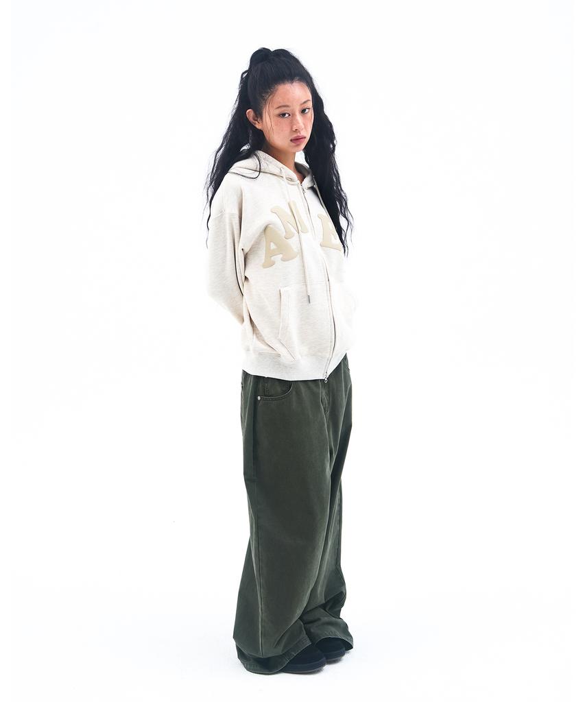 AMES-WORLDWIDE Overfit Cotton Pants Khaki