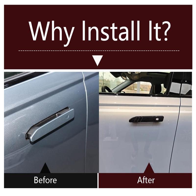 RHD LHD Outer Door Handle Decoration Cover Trim Carbon Fiber Accessories Exterior For Chery Tiggo Jaecoo7 TJ-1  2024 2025