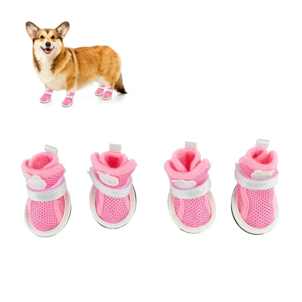 Siatkowe buty dla psa zapobiegające poślizgowi oddychające lekkie modne szczenięce buty dla Bichona Teddy