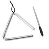 Triangle Percussion Instrument 4 Inch Stainless Steel Hand Percussion Triangle for Music Education Dinner Ringtone