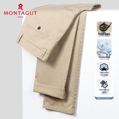 MONTAGUT Men's Spring/Autumn Straight-Leg Casual Trousers