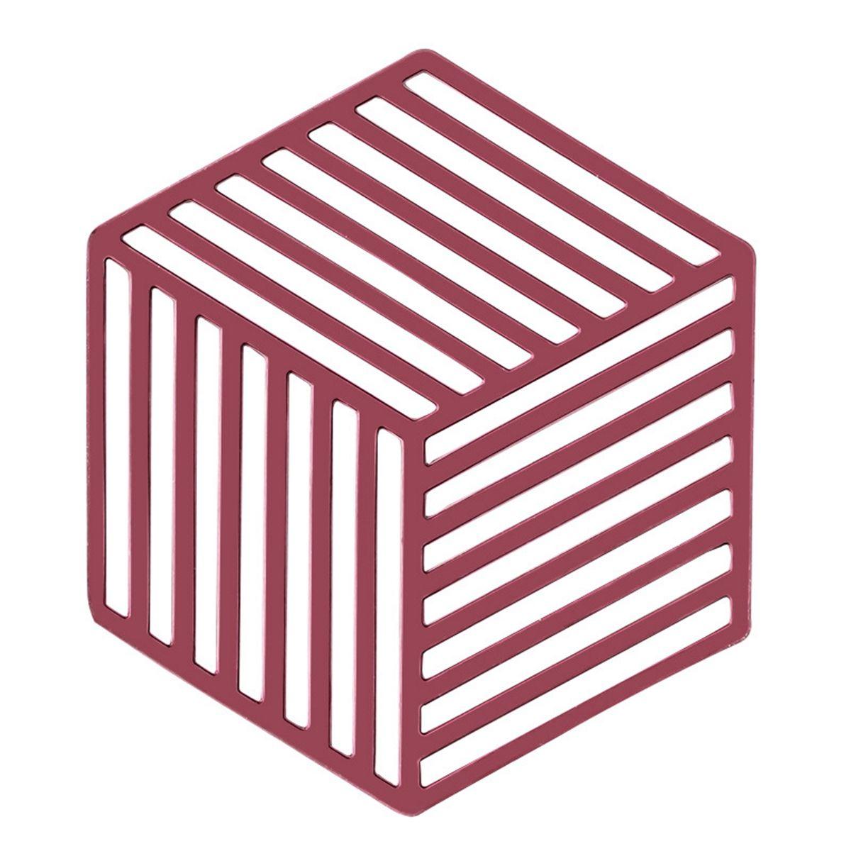 

Creative Insulation Silicone Hollow Geometric Non-slip Hexagon Trivet Mats Coaster Placemat Cup Pad Stripe красный