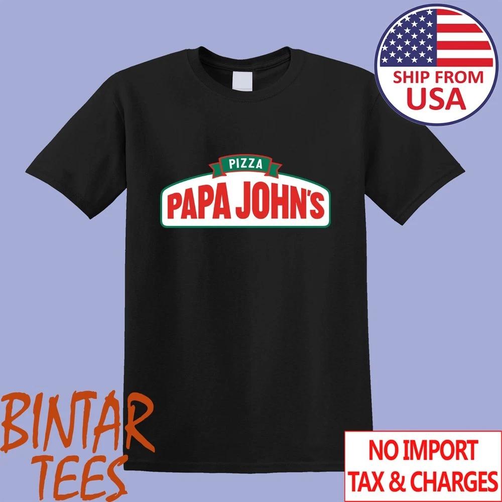 Papa John s Pizza Men s Black Size S-5XL XL