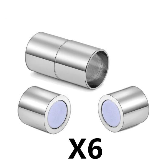 

DIY Jewelry Accessories Cylindrical Magnetic Clasp One Size белый