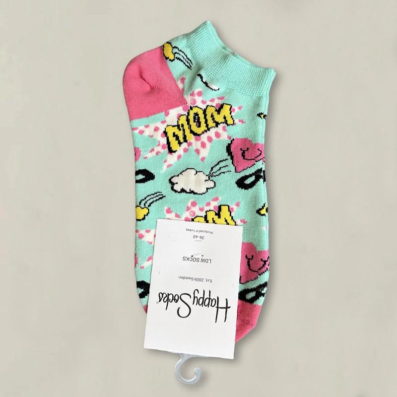 Happy Socks Womens Ankle Cartoon Cute Cotton Low Cut Colorful Casual