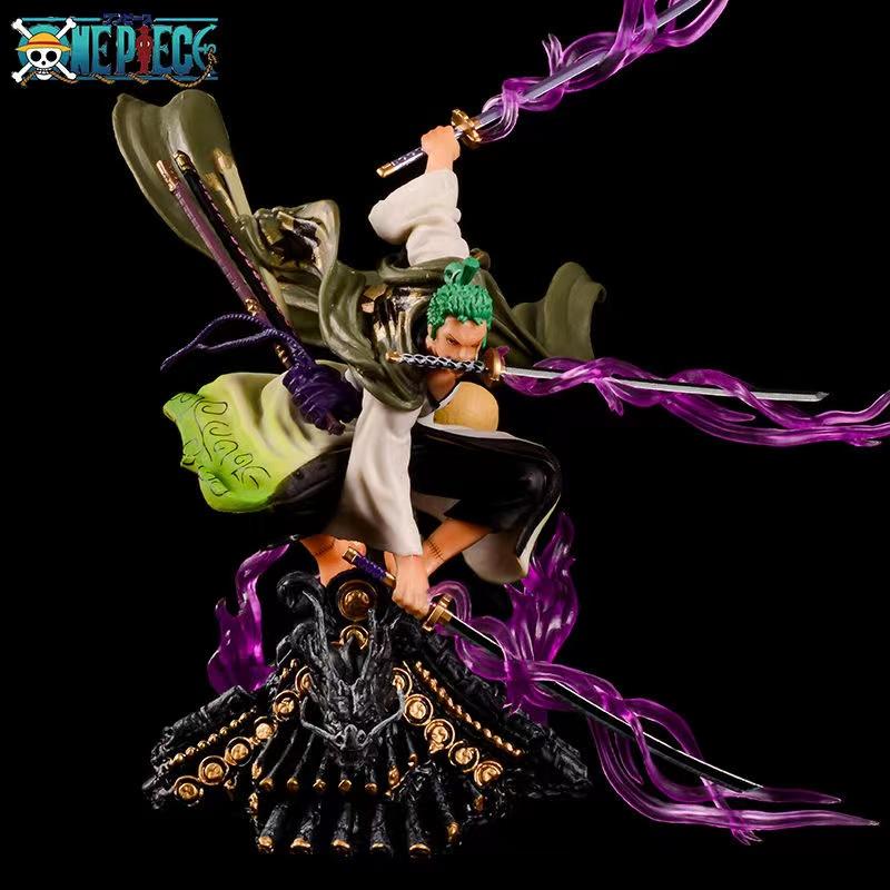 High Quality Anime Figure Katana Zoro 20cm Anime One Piece Roronoa Zoro Action Figures Pvc Collectible Model Toys For Children
