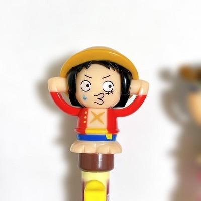 One Piece Face Changing Action Pen Set Luffy Chopper 2pcs Showa Note Japan