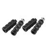 2 Par Motorcykel Broms Fotpinne CNC Process Plätering Exakt Passform För M6 6mm Monteringsbultar