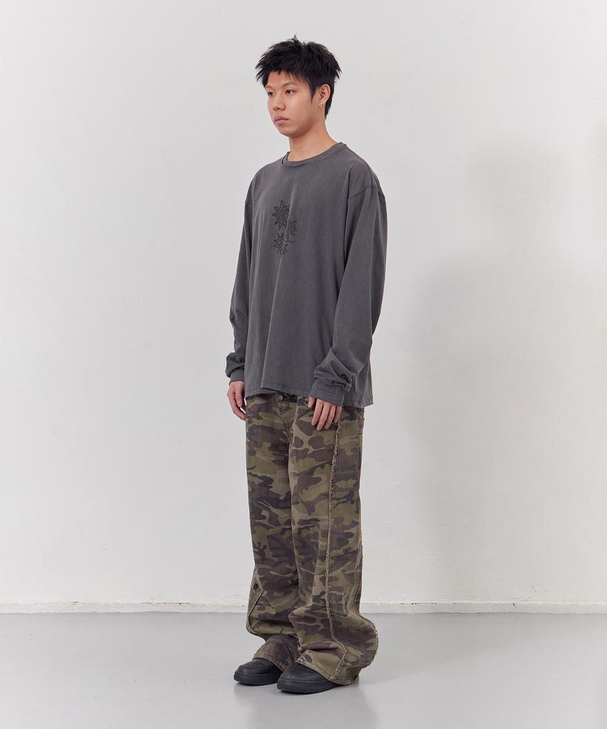 Tonilolenseu Curved Line Camo Pants