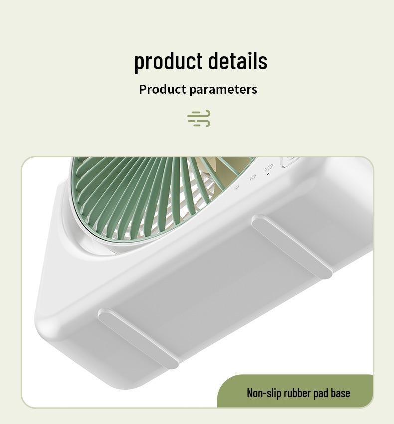 Portable USB Rechargeable Mini Desktop Fan with Large Air Volume for Home, Outdoor, Dormitory, and Student Use