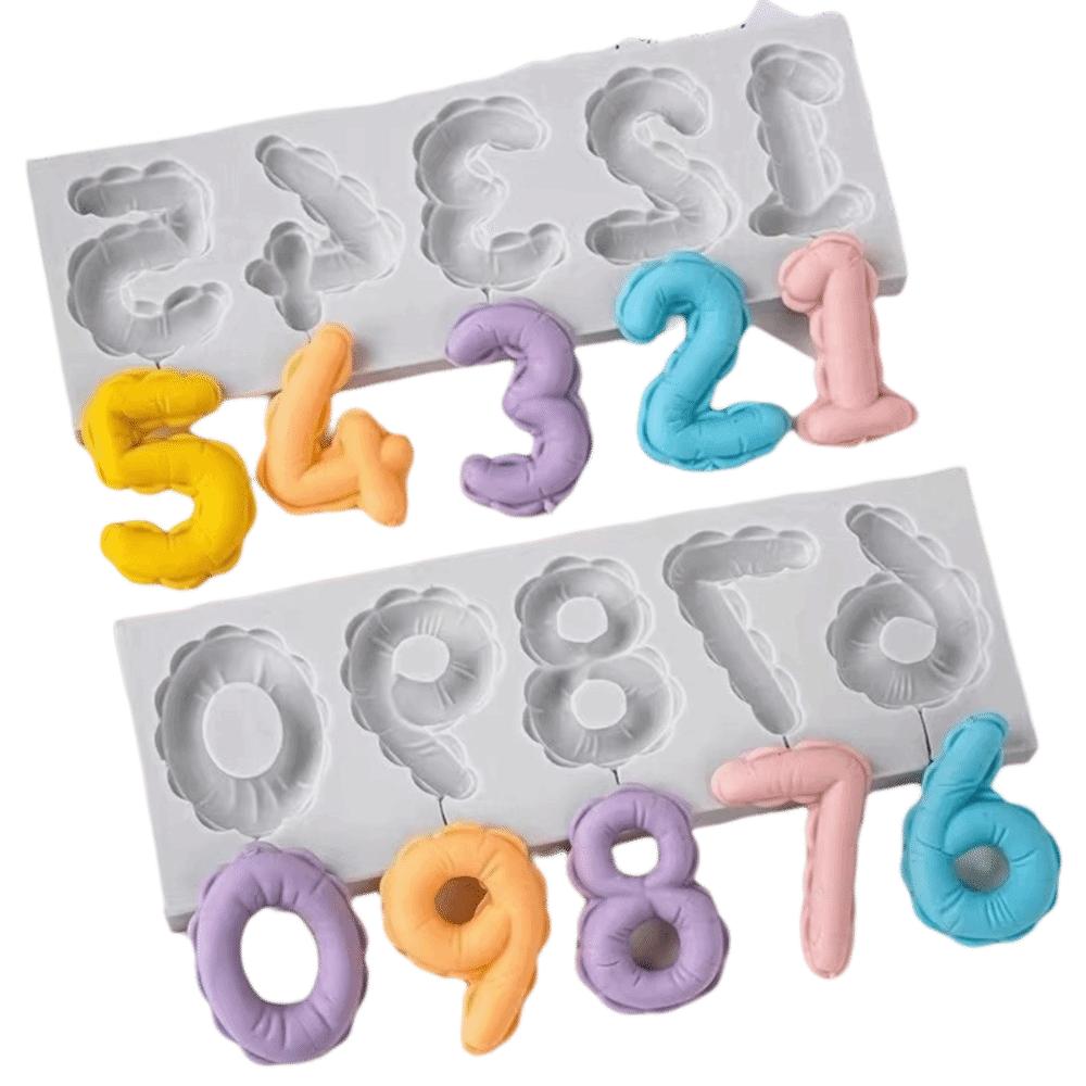 Silicone Chocolate Baking Tool Food Grade Resin Clay Mold Creative DIY Number Mold