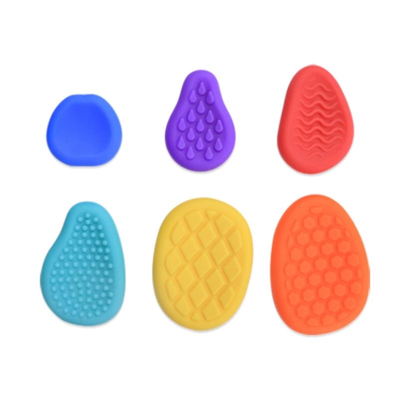 Sensory Stone Set Of 6 Textured Stone Toy For Children Stress Relief And Calming Tool For Home and School Training Use