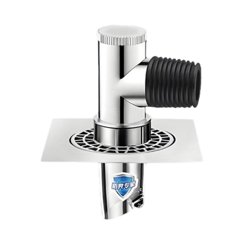 

Universals Sewer Pipe Connector Washing Machine Floor Drain Adapter AntiOverflow Deodorant Joint Easily to Install серебряный