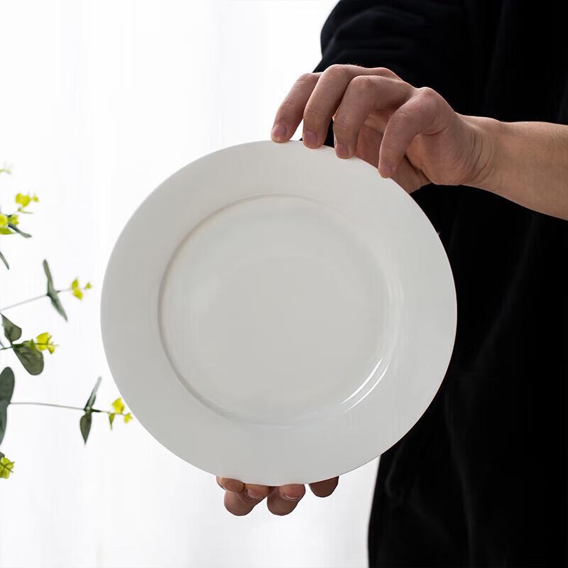Pure White Ceramic Dinner Plates