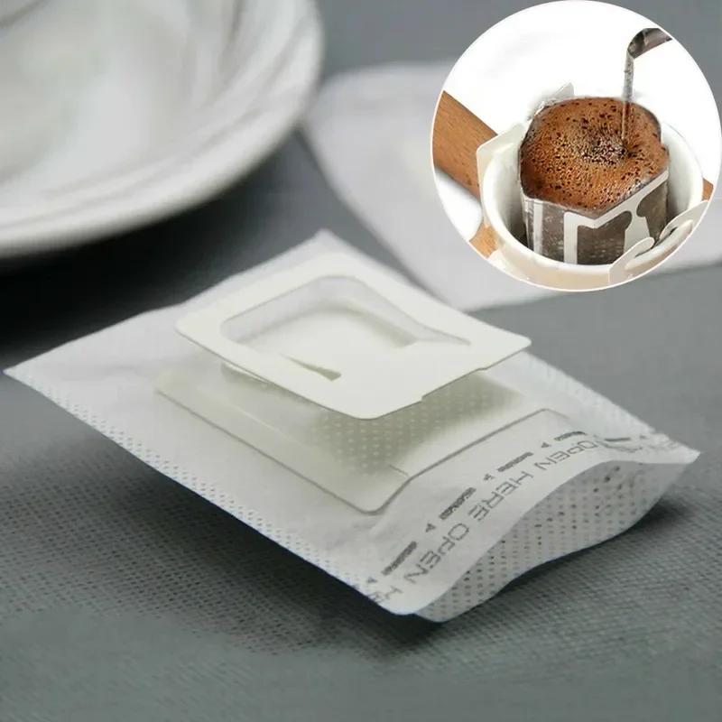 50 pezzi/confezione filtro per caffè a goccia portatile appeso tazza auricolare filtri per caffè carta casa ufficio viaggio preparare caffè e tè strumenti