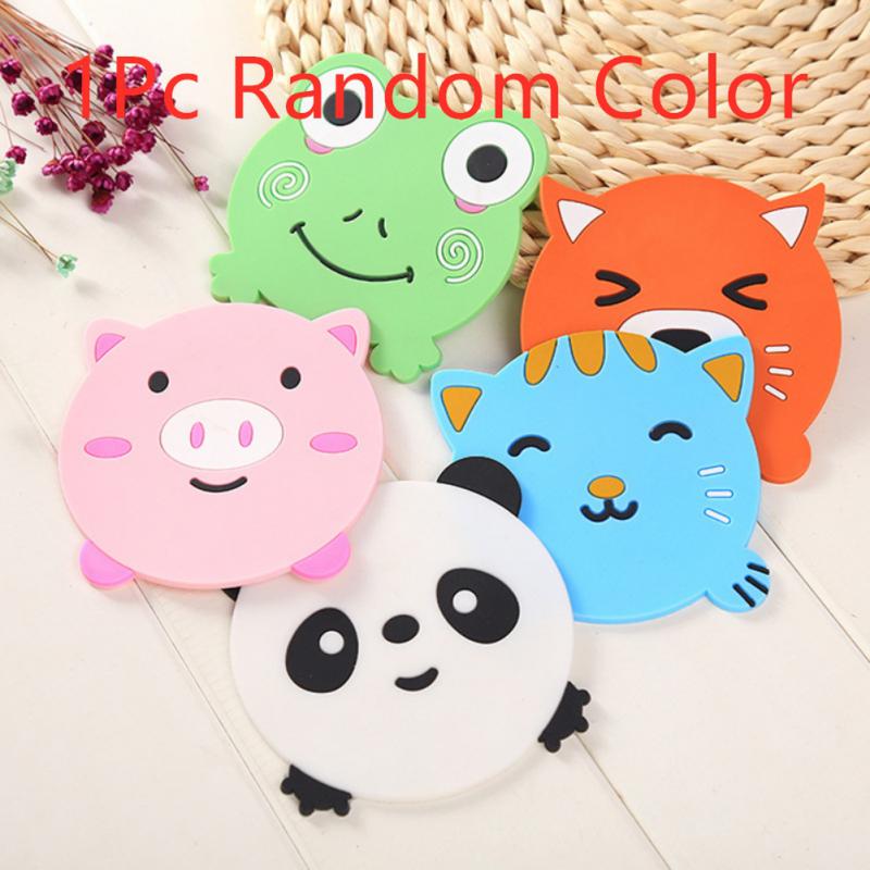 Dining Mat Unique Functional Decorative Innovative Rich And Colorful Fashionable Cartoon Animal Placemat Silicone Coaster Lovely