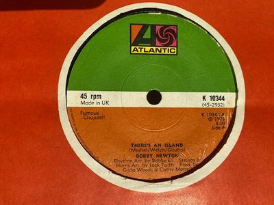 7-Zoll Schallplatte BOBBY NEWTON - There's An Island K10344 Atlantic 1973 UK Reggae, Ska & Dub Gebraucht